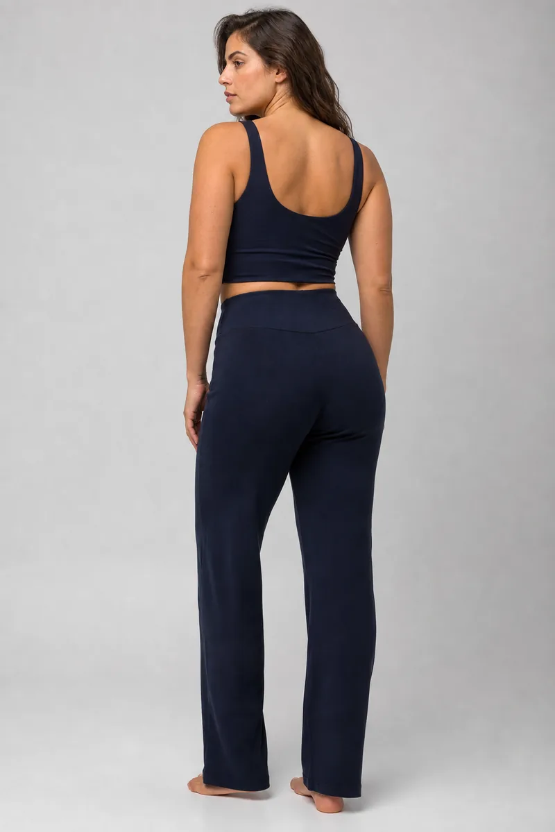 Calça legging azul-marinho
