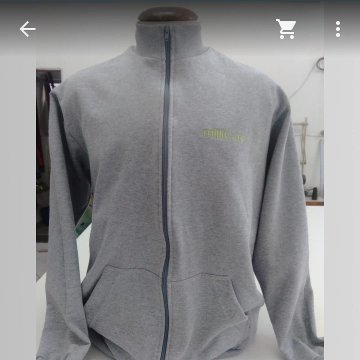 Moletom cinza com zíper